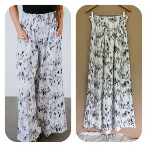 {Lavender J} Harbor Wide Leg Pull-On Palazzo Pants - Womens Small